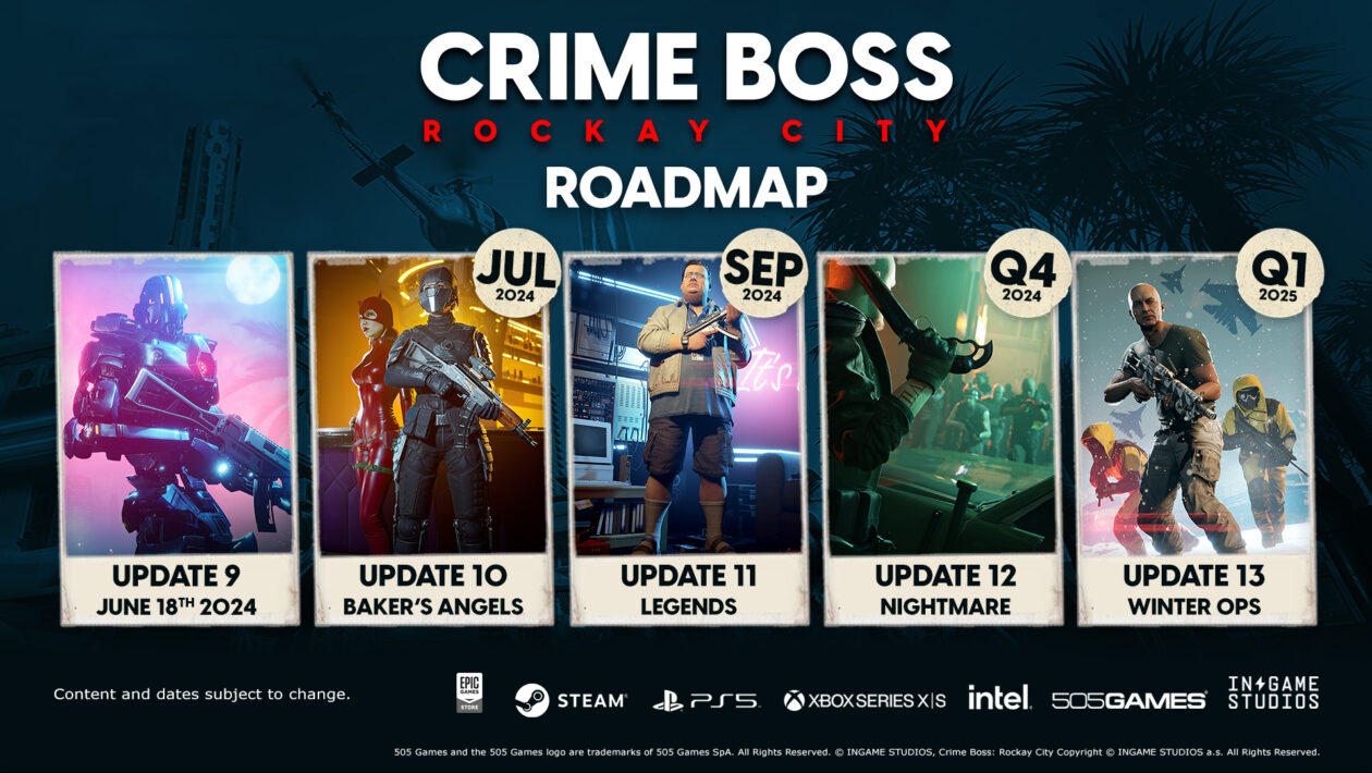 Crime Boss: Rockay City, 505 Games, Crime Boss přivítá roboty a míří na Steam