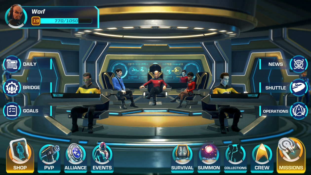 Star Trek: Legends, Tilting Point, Star Trek: Legends smíchá postavy z různých seriálů