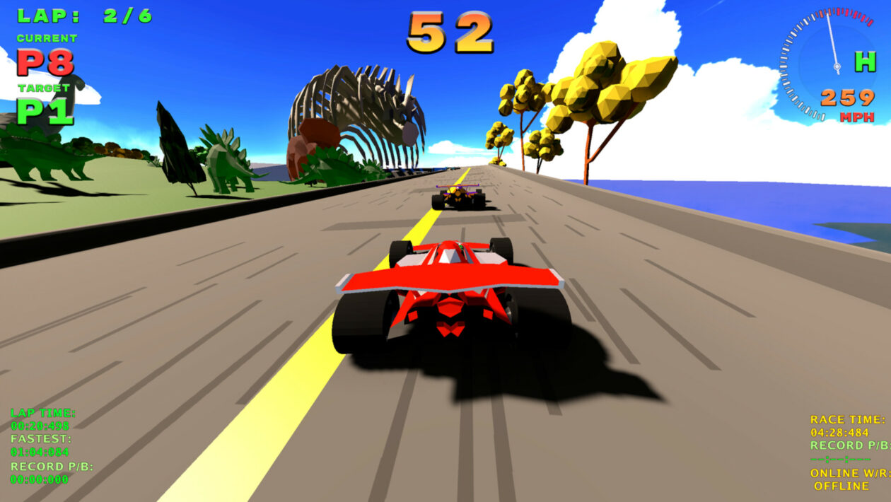 Nové retro závody připomínají Virtua Racing