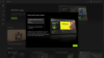 GeForce Experience bylo nahrazeno novou aplikací