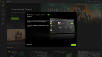 GeForce Experience bylo nahrazeno novou aplikací