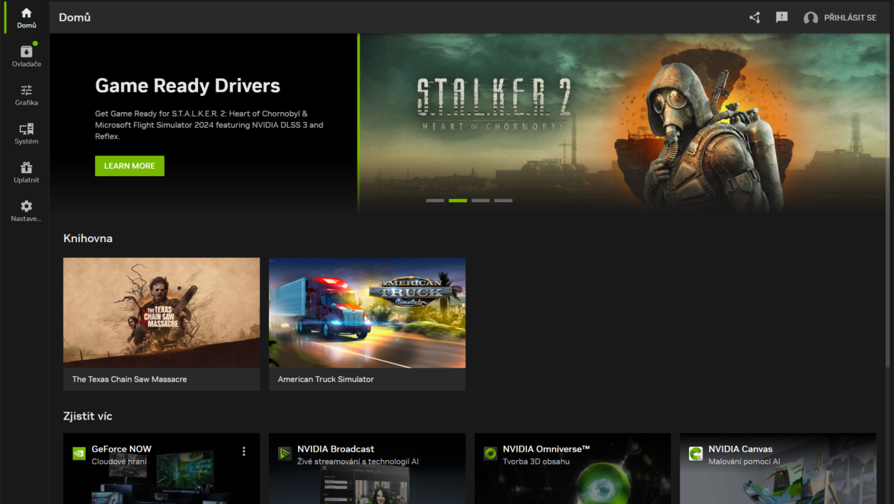 GeForce Experience bylo nahrazeno novou aplikací