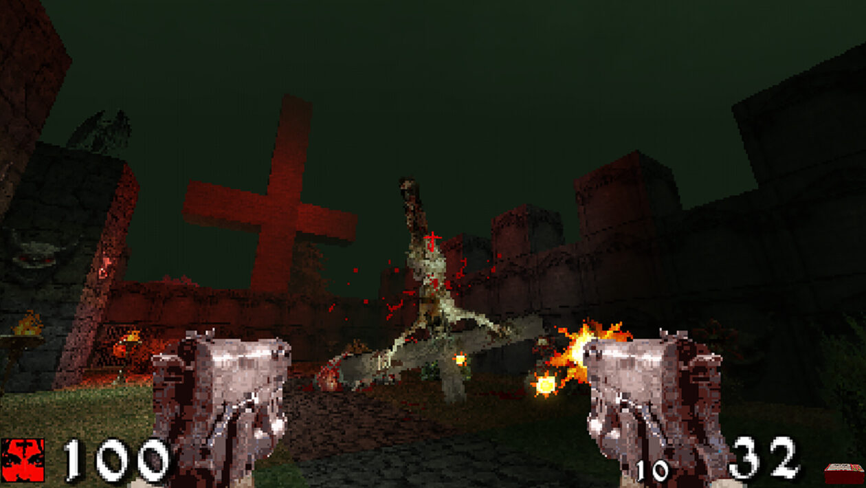 SATAN, DOSMan Games, V nové české retro FPS musíte porazit Satana